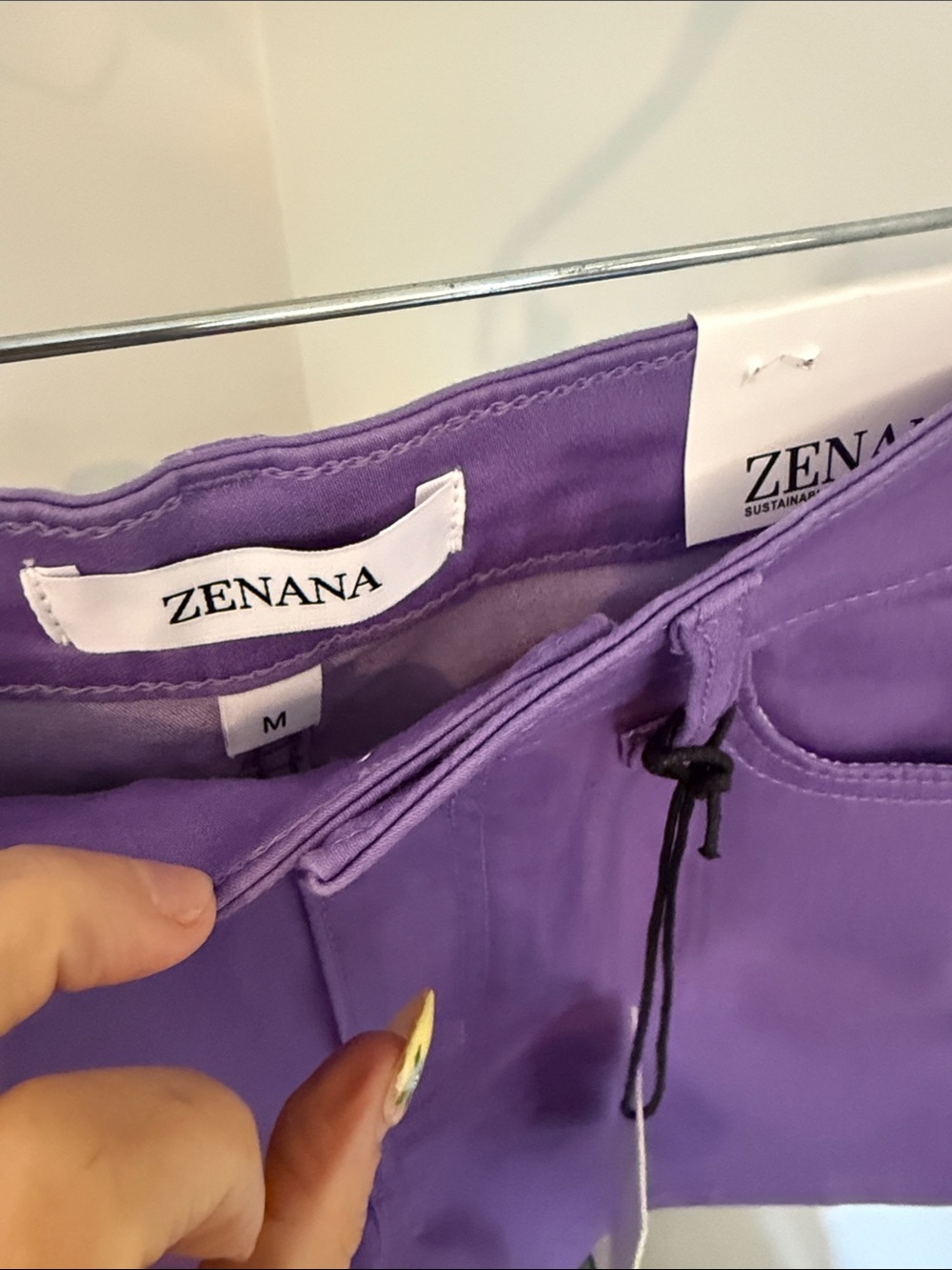 Zenana NWT Purple Knit Shorts + LOFT Black Cream Floral Shorts Bundle | Size S - Picture 10 of 11